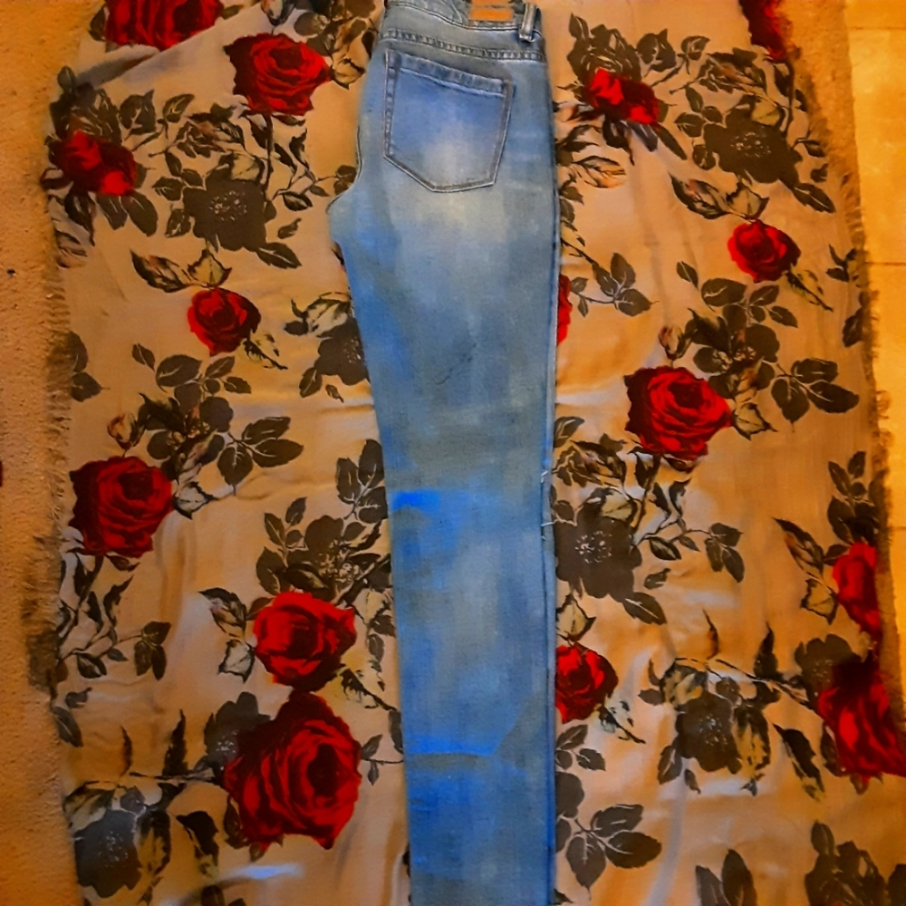 Blank NYC distressed classic skinny jeans denim light blue - Picture 2 of 3